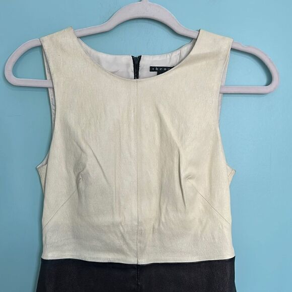 Theory Lamb Leather Dress - Picture 4 of 9